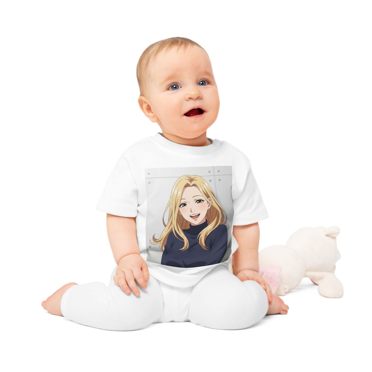 Anime Baby T-Shirt, Cute Infant Tee, Graphic Toddler Top, Fun Baby Gift, Cartoon Kid's Apparel