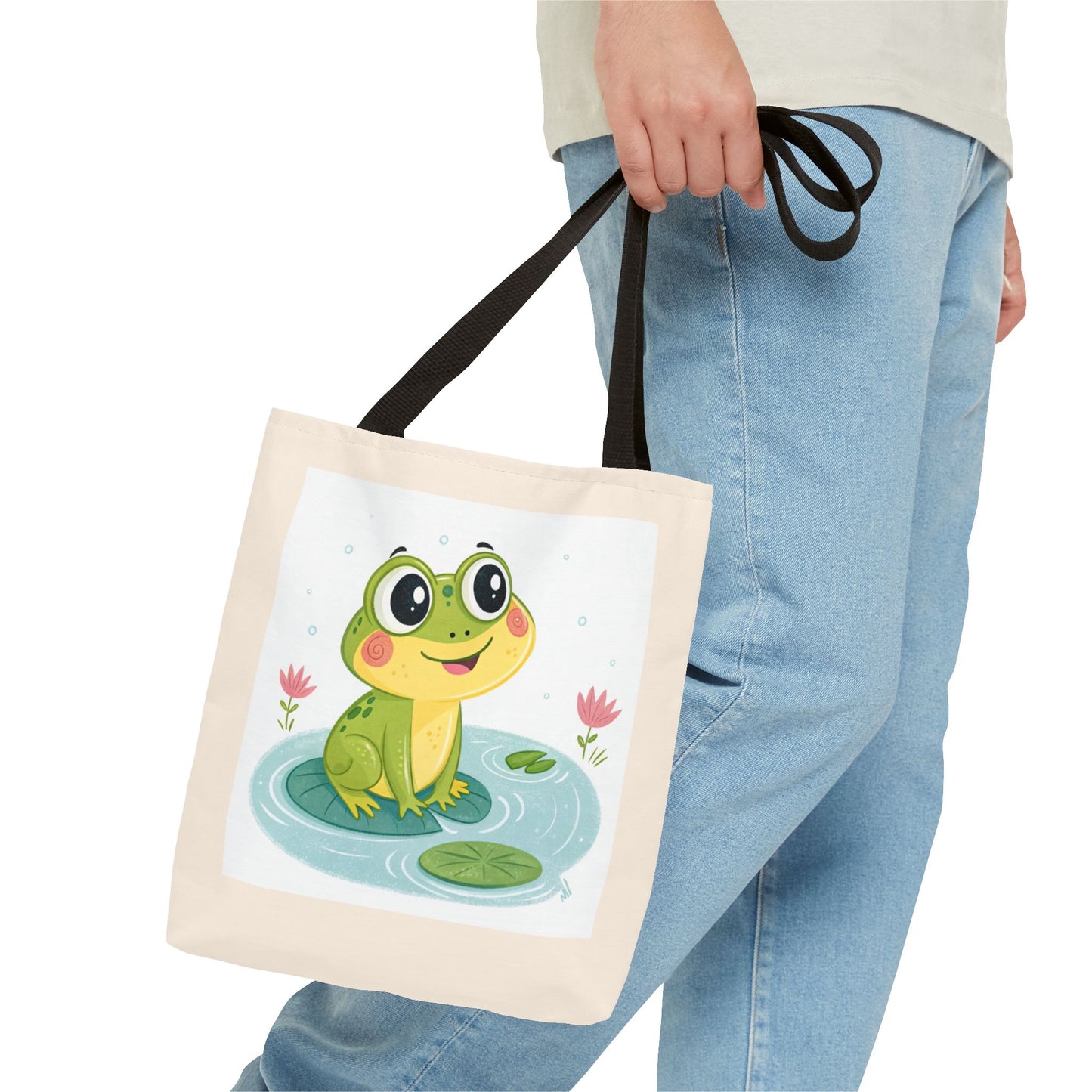 Design IA: cute grenouille en cartoon