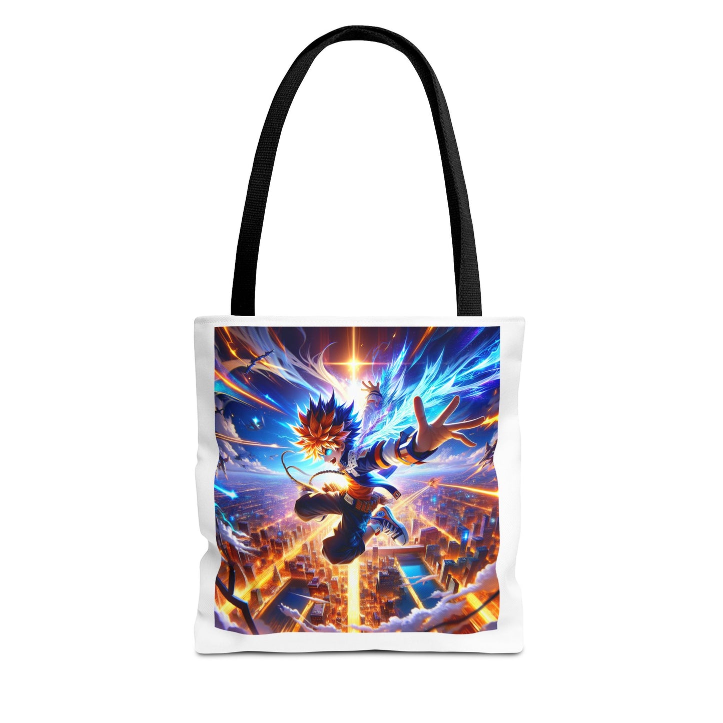 Anime Guitar Print Tote Bag, Stylish Reusable Shopping Bag, Gift for Music Lovers, Unique Accessory, Perfect for Everyday Use