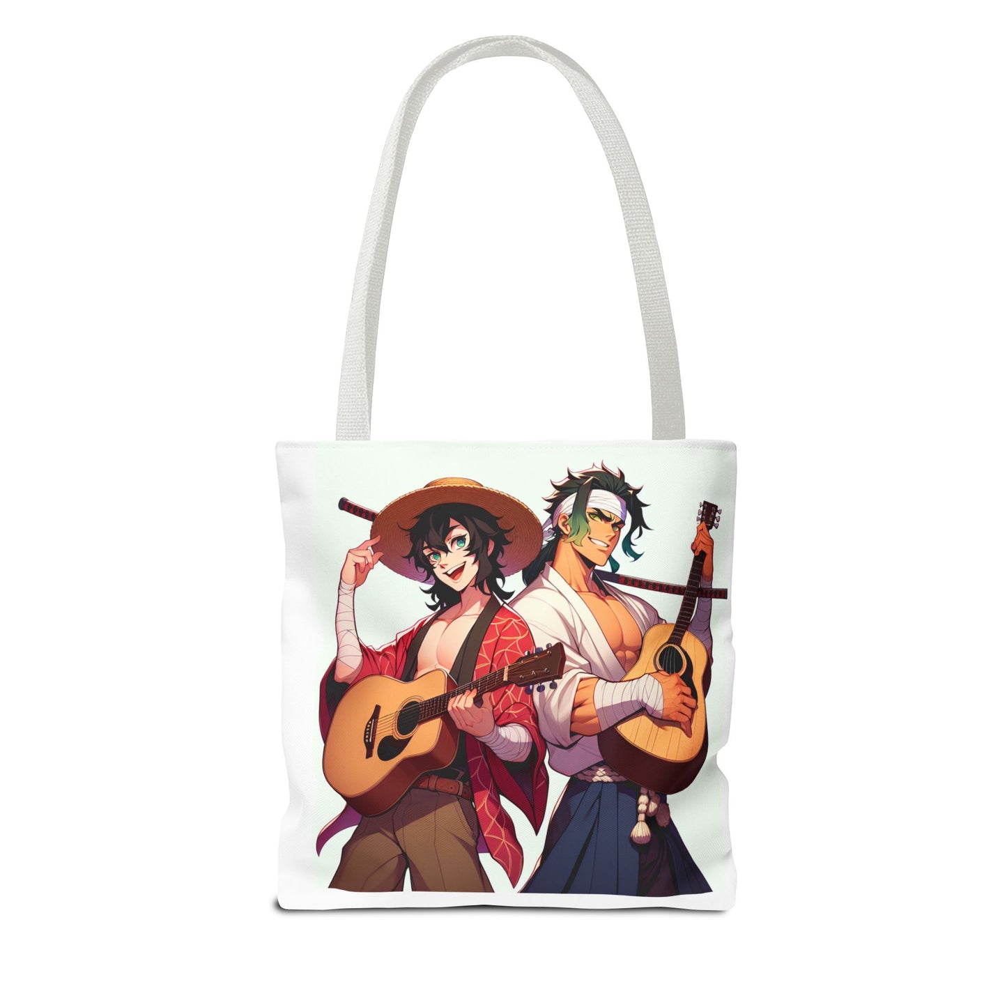 Anime Guitar Print Tote Bag, Stylish Reusable Shopping Bag, Gift for Music Lovers, Unique Accessory, Perfect for Everyday Use