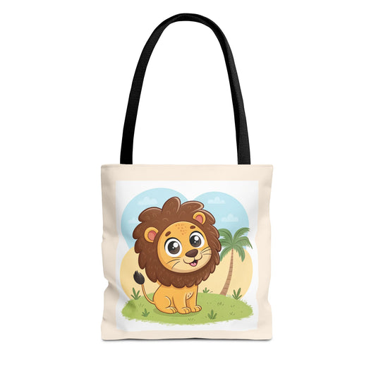 Design IA: cute lion cartoon