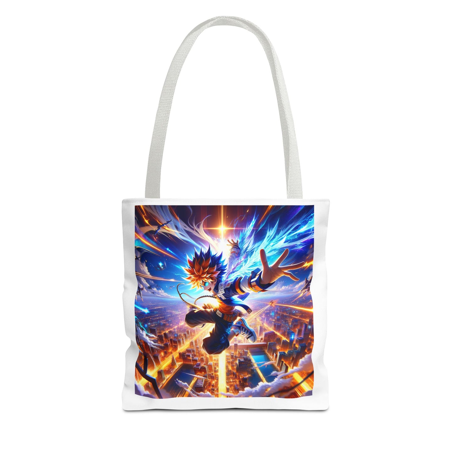 Anime Guitar Print Tote Bag, Stylish Reusable Shopping Bag, Gift for Music Lovers, Unique Accessory, Perfect for Everyday Use