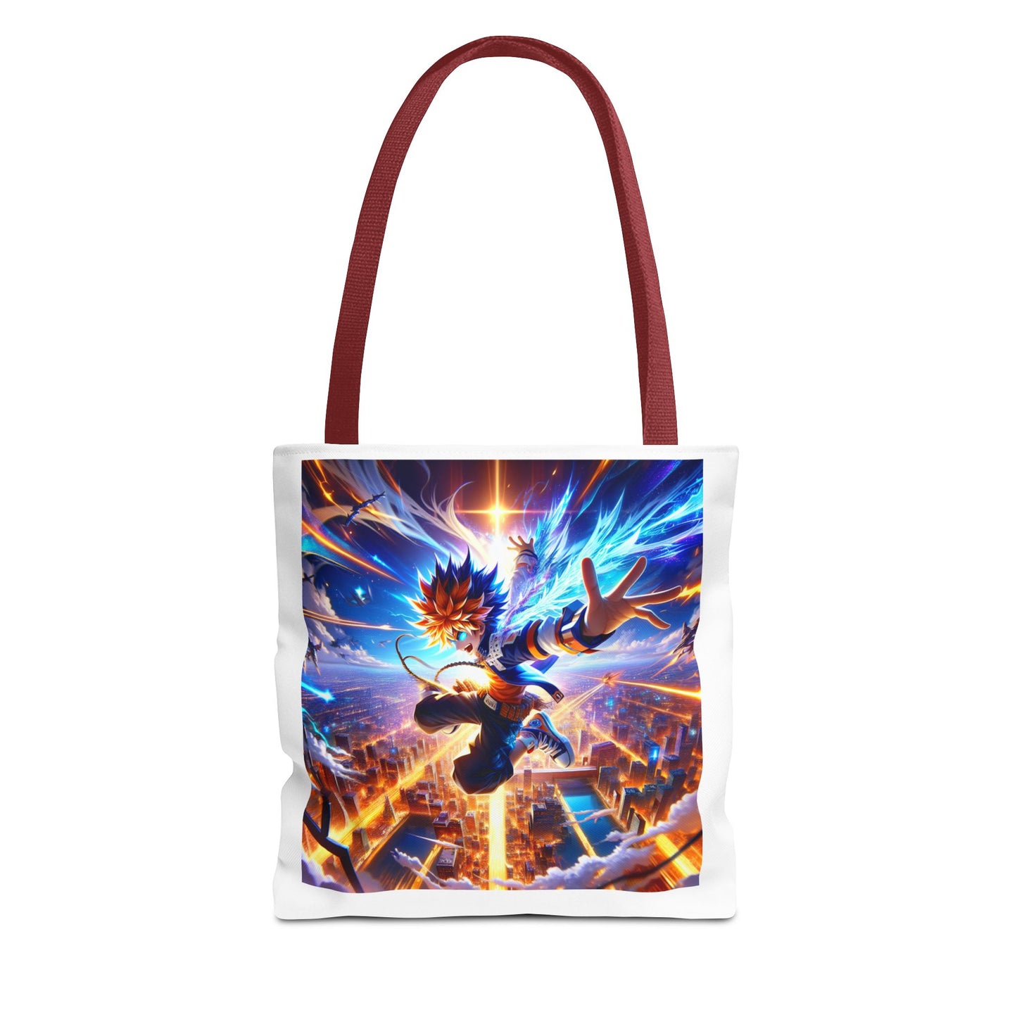 Anime Guitar Print Tote Bag, Stylish Reusable Shopping Bag, Gift for Music Lovers, Unique Accessory, Perfect for Everyday Use
