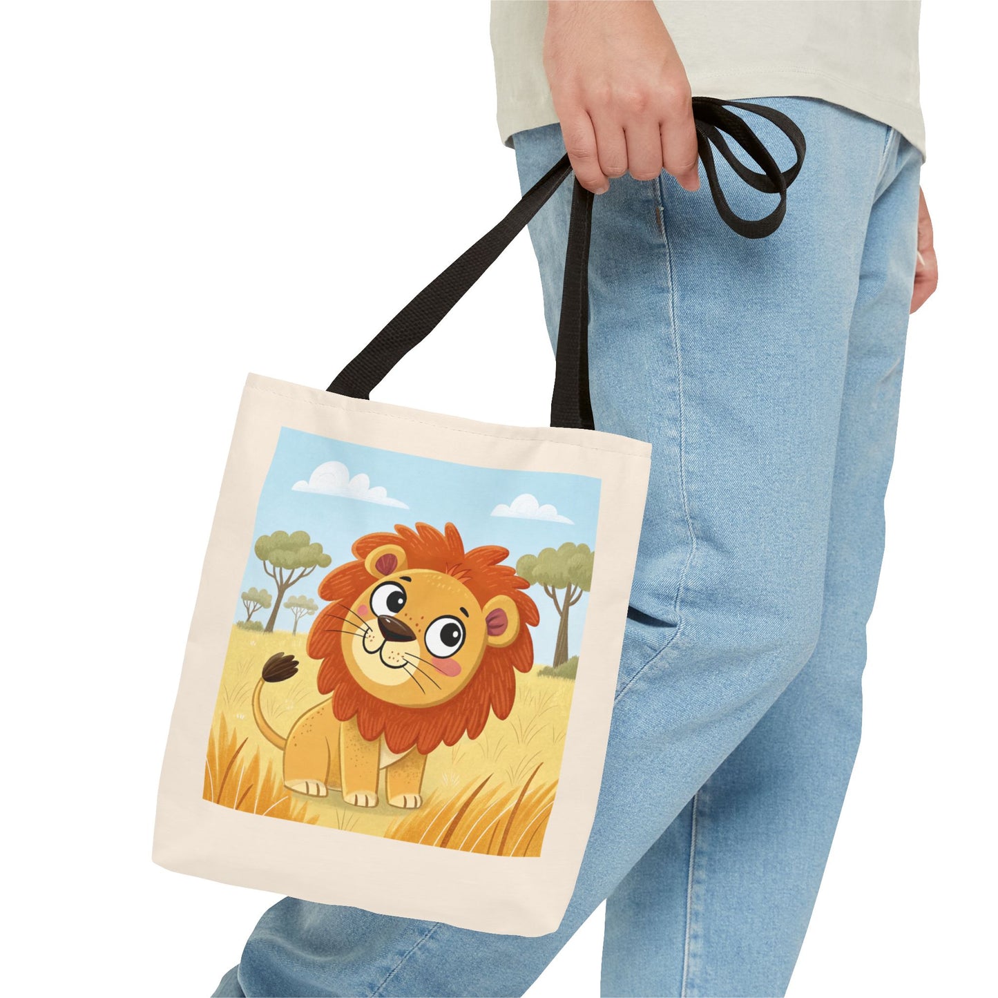 Design IA: lion cartoon