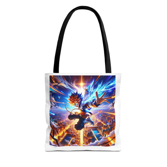 Anime Guitar Print Tote Bag, Stylish Reusable Shopping Bag, Gift for Music Lovers, Unique Accessory, Perfect for Everyday Use