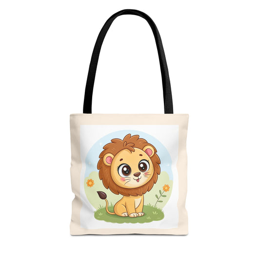 Design IA: lion mignon en cartoon
